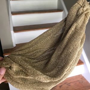 Gold lame martena Dietrich vintage hat